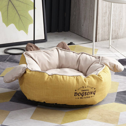 Removable and Washable Cat Nest Dog Bed Pet Cave Teddy Bichon Dog Cushion Lamb Wool Soft Comfortable and Durable - Shop Ornavi