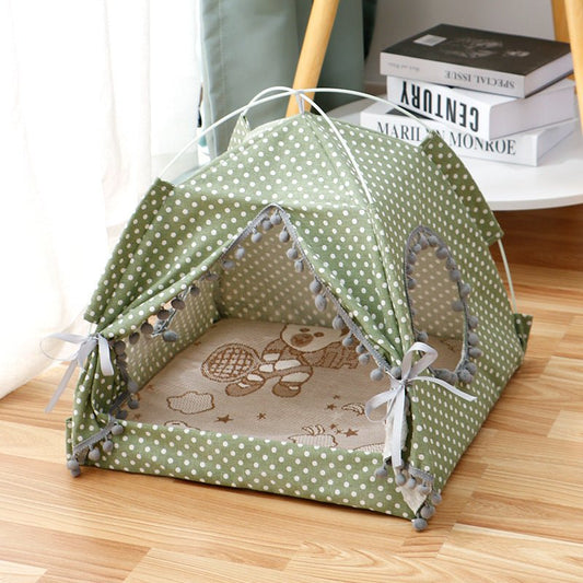 Cat Tent House β Portable Enclosed Pet Bed for Cats & Small Dogs - Shop Ornavi