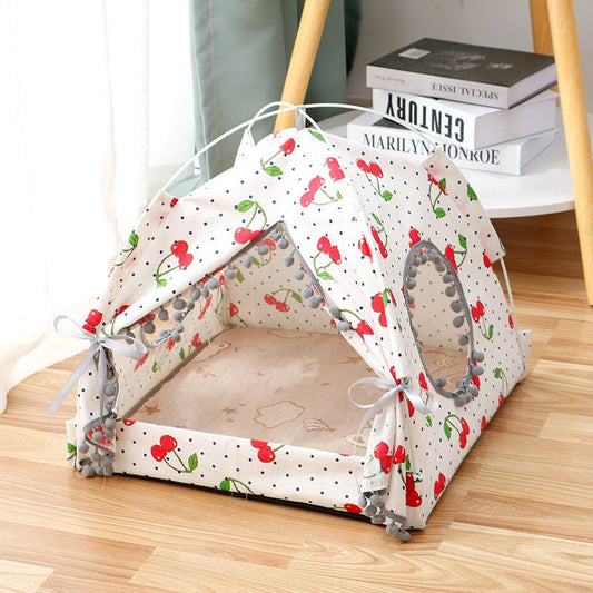Cat Tent House β Portable Enclosed Pet Bed for Cats & Small Dogs - Shop Ornavi