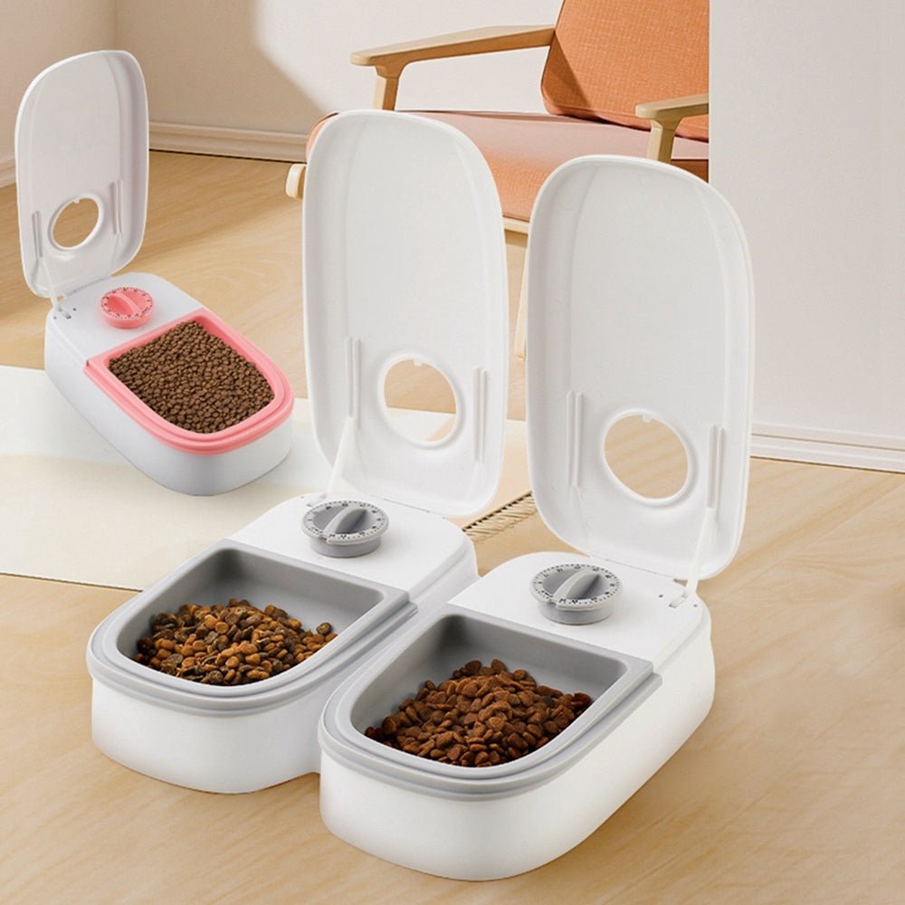 Automatic Pet Feeder Smart Food Dispenser For Cats Dogs Timer Stainless Steel Bowl Auto Dog Cat Pet Feeding Pets Supplies - Shop Ornavi