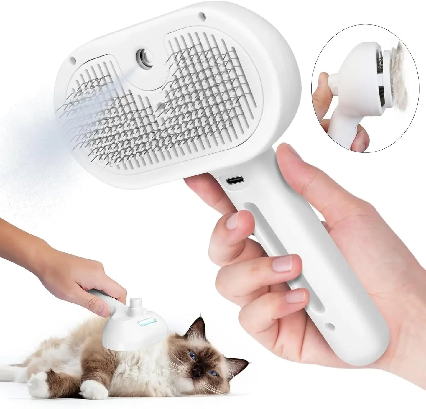 Pets Spray Hair Comb Pet Hair Remover Cleaning Brush Cats Grooming Dog Accessories Tools Dematting Water Mist Humidifier Comb Pet Supplies - Shop Ornavi