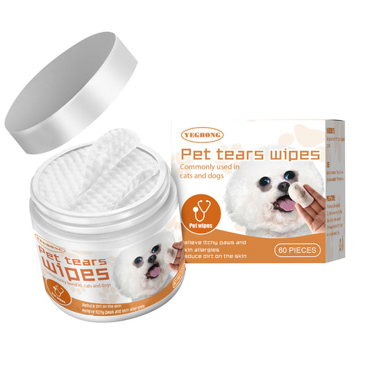 Yegbong Pet Wet Wipes – Tear Stain & Eye Cleaning Pads for Dogs & Cats - Shop Ornavi