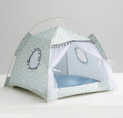Cat Tent House – Portable Enclosed Pet Bed for Cats & Small Dogs - Shop Ornavi