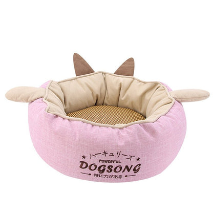 Removable and Washable Cat Nest Dog Bed Pet Cave Teddy Bichon Dog Cushion Lamb Wool Soft Comfortable and Durable - Shop Ornavi