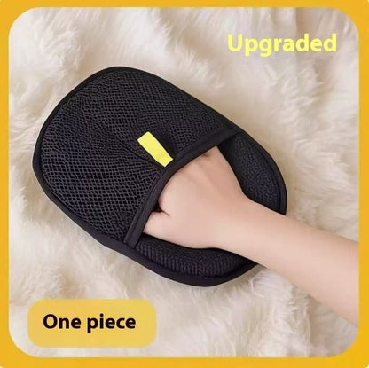 Pet Hair Remover Mitt Pet Hair Remover Gloves Deshedding Brush Glove For Dog Cat Rabbit With Long Short Curly Hair - Shop Ornavi