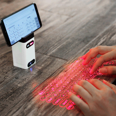 Bluetooth Wireless Projector Phone Keyboard With Mouse Function