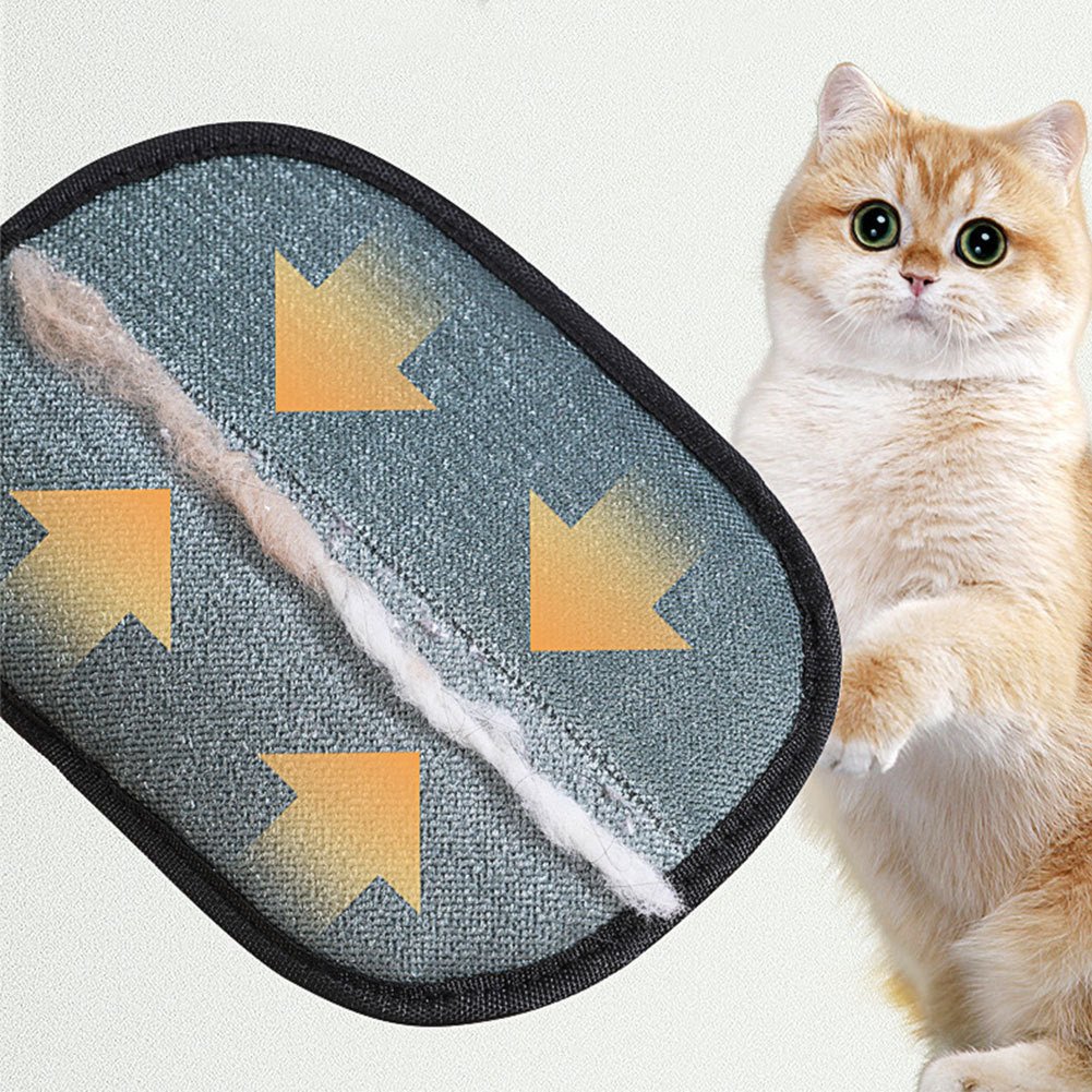 Pet Hair Remover Mitt Pet Hair Remover Gloves Deshedding Brush Glove For Dog Cat Rabbit With Long Short Curly Hair - Shop Ornavi