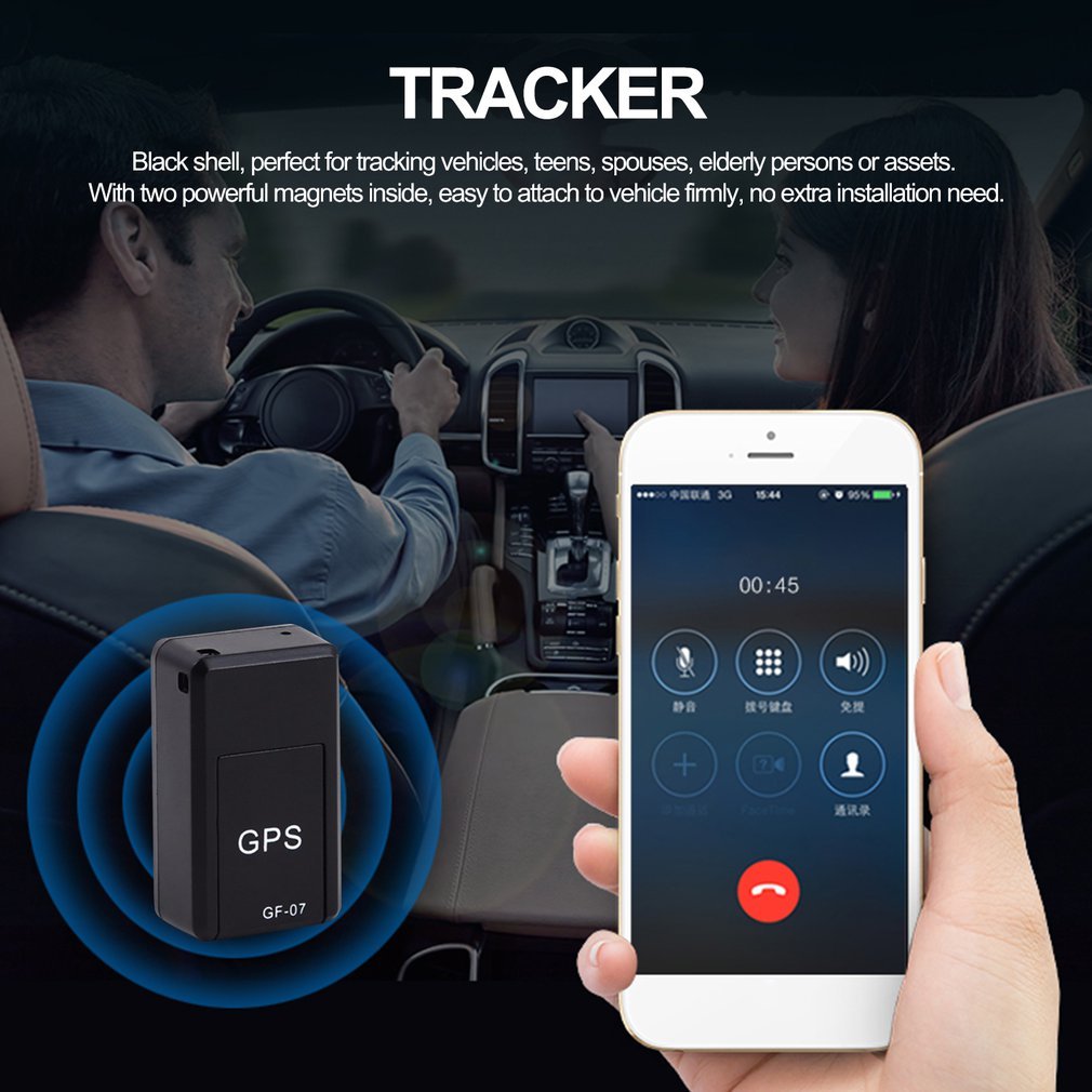 Car Tracker Magnetic Mini Car Tracker GPS Real Time Tracking Locator Device Recordable Anti - lost Rechargeable Locator - Shop Ornavi