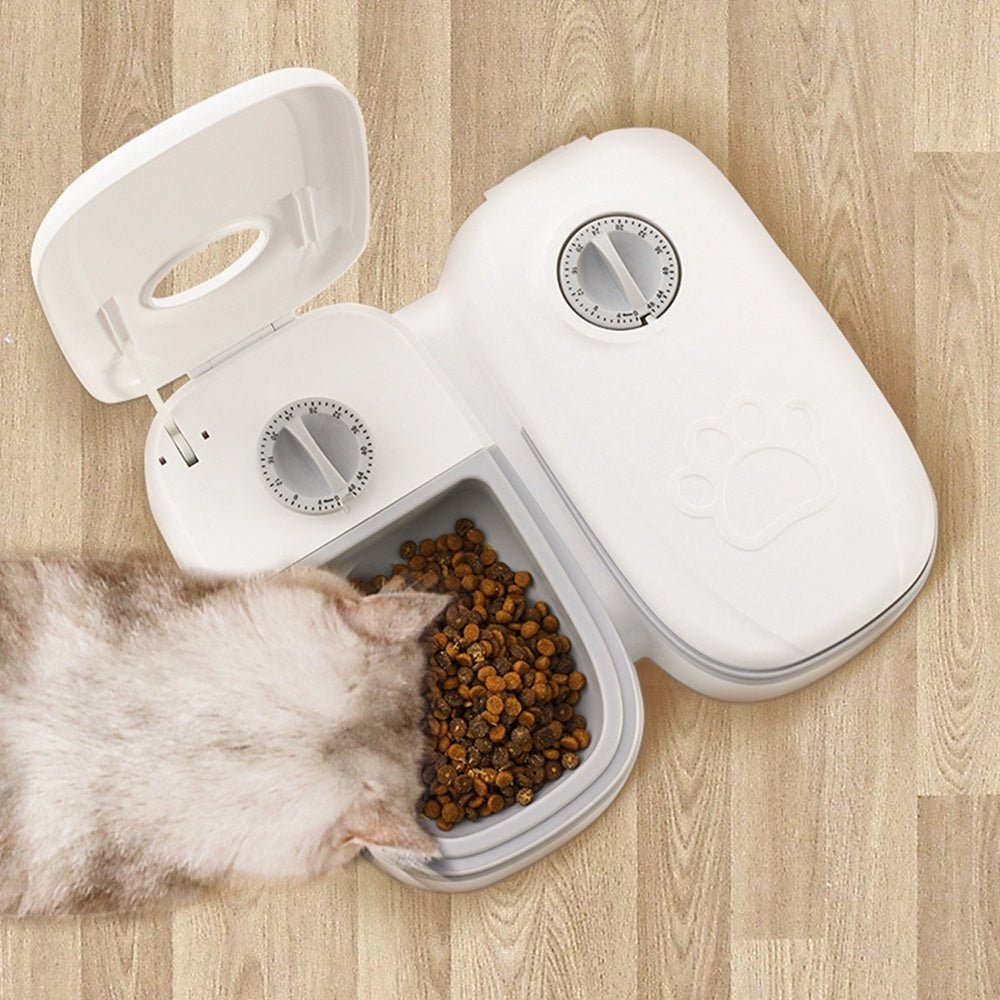 Automatic Pet Feeder Smart Food Dispenser For Cats Dogs Timer Stainless Steel Bowl Auto Dog Cat Pet Feeding Pets Supplies - Shop Ornavi