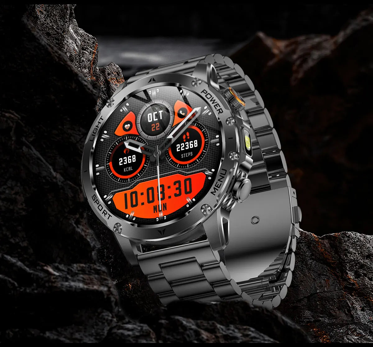 2025 Outdoor New 1000mAh Battery T-Rex 3 Military Grade Smart Watch Men IP69K Waterproof GPS HD Bluetooth Call 100+Sports Watch