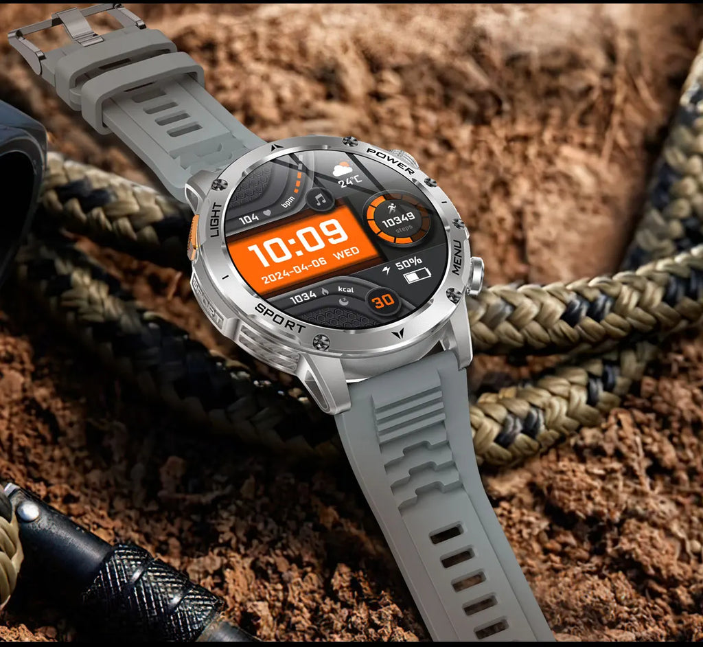 2025 Outdoor New 1000mAh Battery T-Rex 3 Military Grade Smart Watch Men IP69K Waterproof GPS HD Bluetooth Call 100+Sports Watch