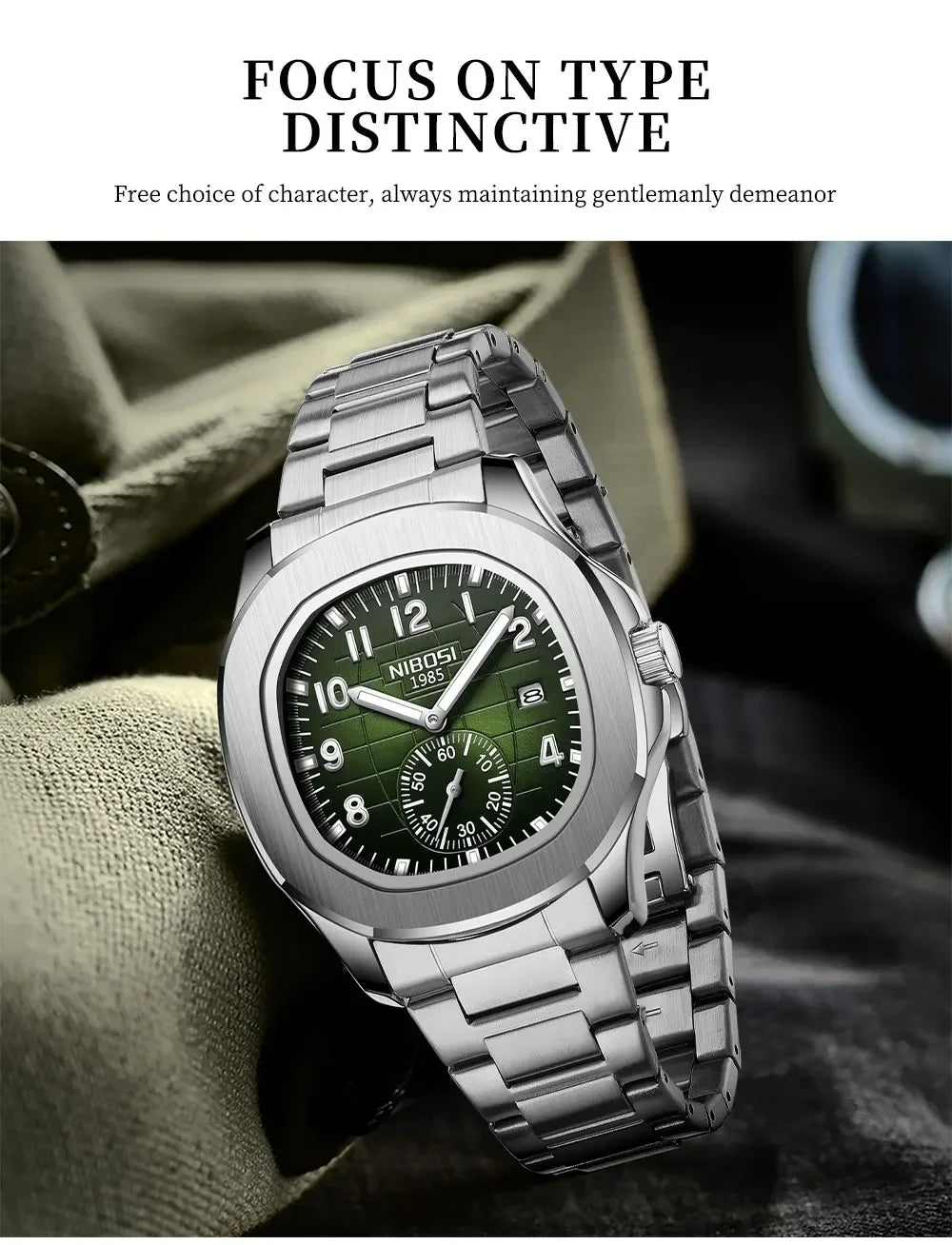 NIBOSI Men‘s Watches Top Brand Luxury Sport Quartz Watch for Men WaterProof Auto Date Luminous Watches Man Reloj Hombre