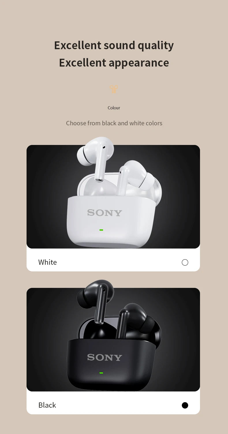 Original SONY S300 TWS Wireless Earphones In Ear Bluetooth True Sport Headphones HiFI Stereo Game Waterproof Headset With Mic