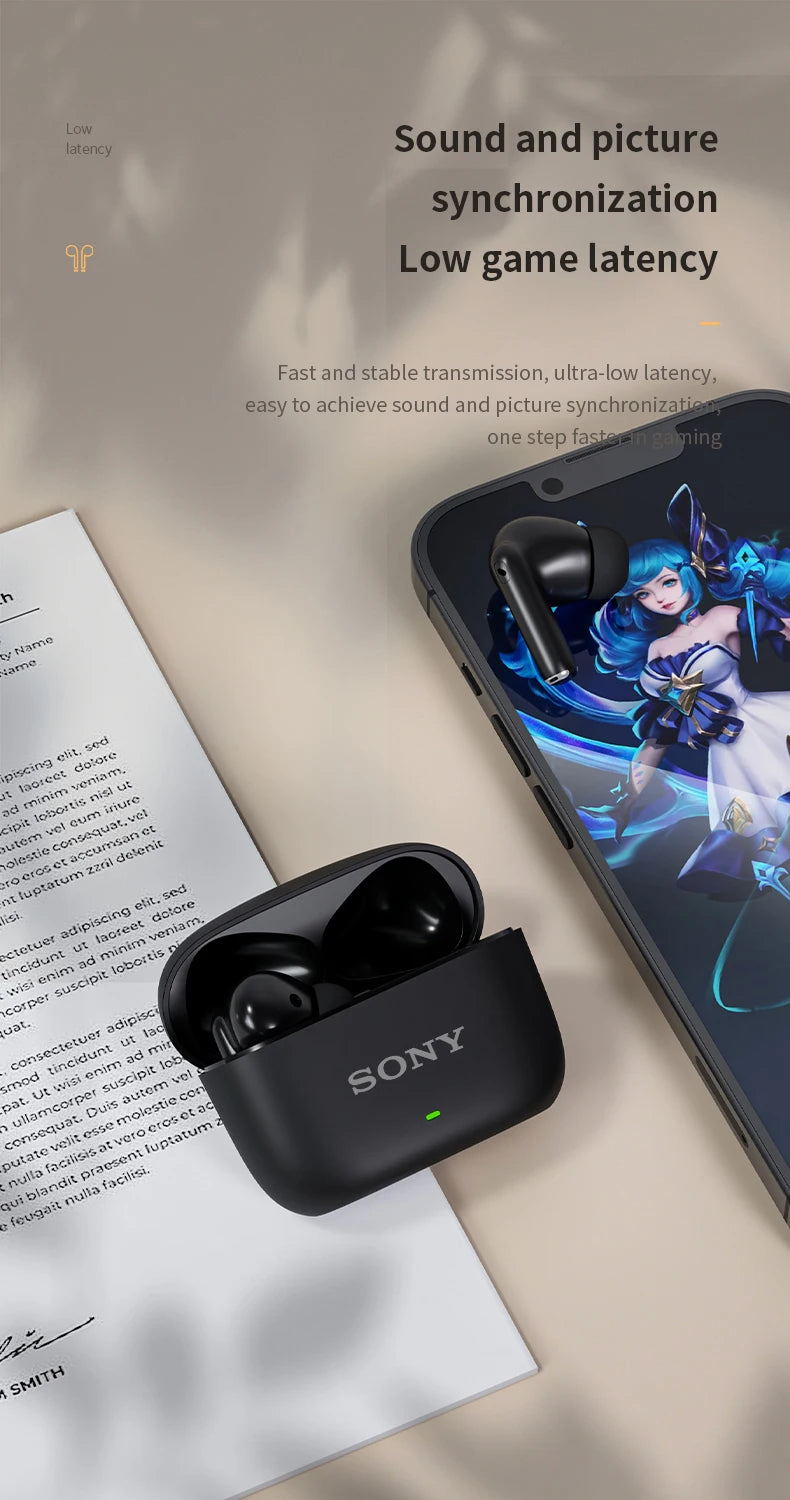 Original SONY S300 TWS Wireless Earphones In Ear Bluetooth True Sport Headphones HiFI Stereo Game Waterproof Headset With Mic