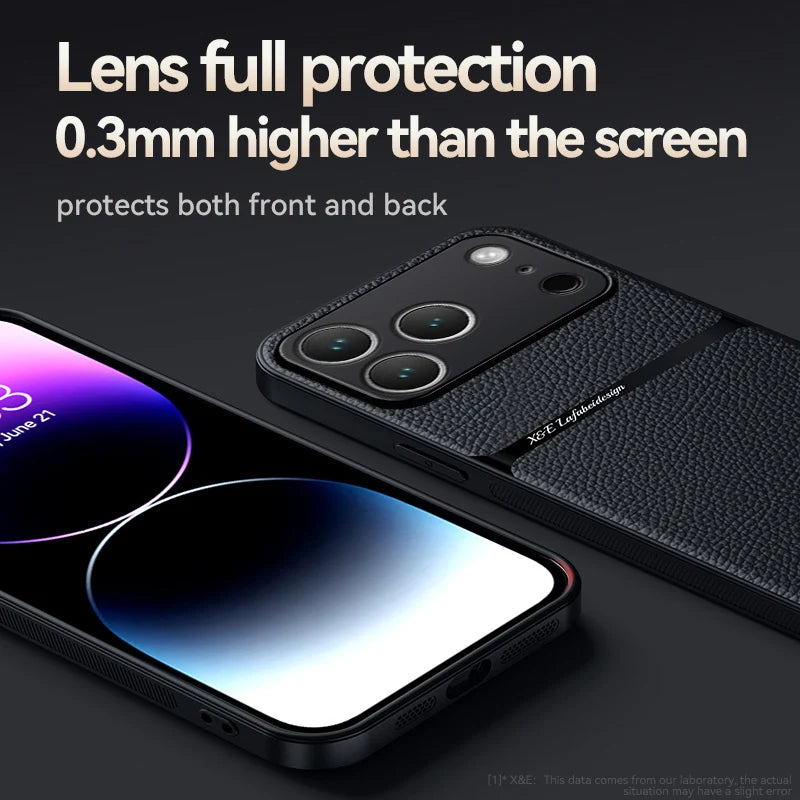 Amour Phone Case For iPhone 17 16 13 12 11 Pro Max 16E Leather Pattern Cases For iPhone 17 Air 15 14 Pro Max 16 Plus Back Cover