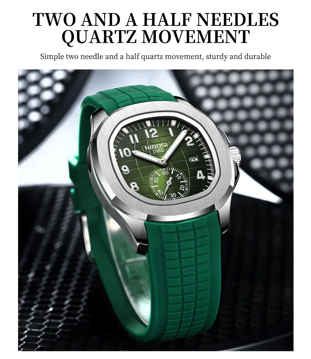 NIBOSI Men‘s Watches Top Brand Luxury Sport Quartz Watch for Men WaterProof Auto Date Luminous Watches Man Reloj Hombre