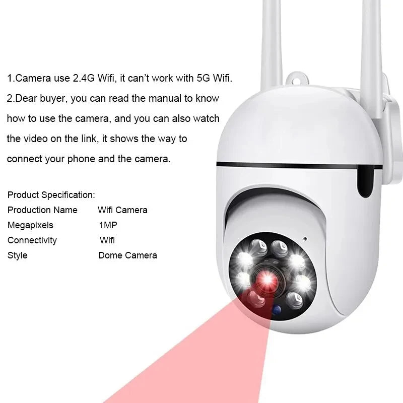 A7 1080P Security Camera WIFI Camera Outdoor PTZ Speed Wireless IP Camera CCTV 4X Digital Zoom Audio Network Surveillance CAM