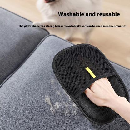 Pet Hair Remover Mitt Pet Hair Remover Gloves Deshedding Brush Glove For Dog Cat Rabbit With Long Short Curly Hair - Shop Ornavi
