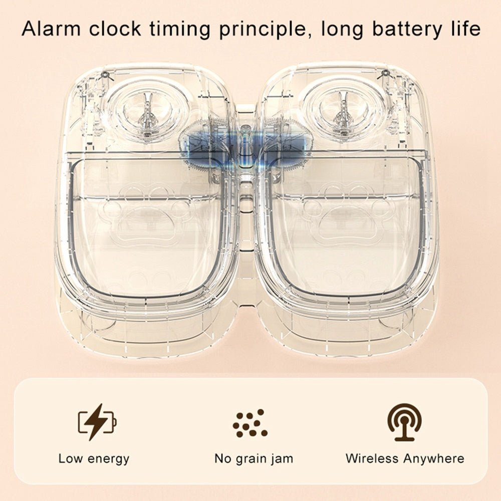 Automatic Pet Feeder Smart Food Dispenser For Cats Dogs Timer Stainless Steel Bowl Auto Dog Cat Pet Feeding Pets Supplies - Shop Ornavi